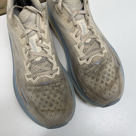 Hoka One One Clifton 9 Athletic Running Sneakers Men’s Size 11 D Blue White - Picture 9 of 12